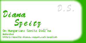 diana szeitz business card